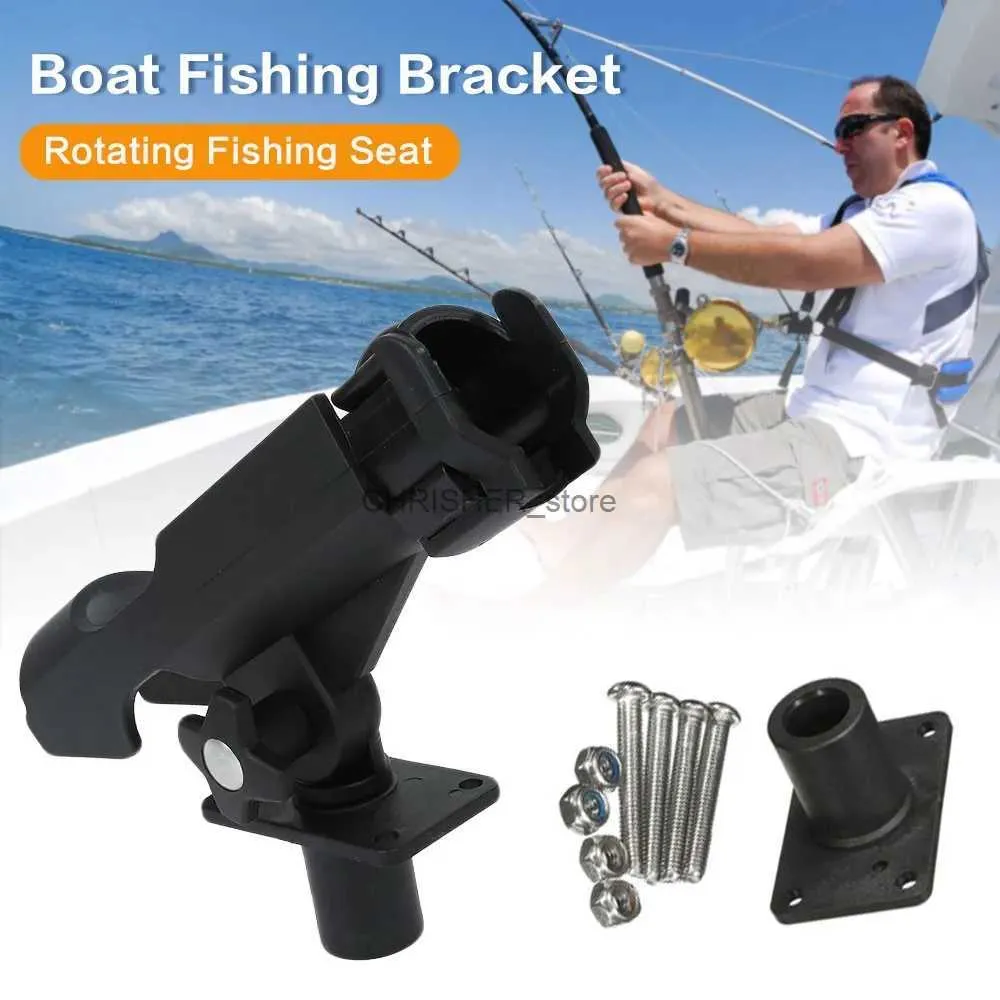 Boat Fishing Rods 2pcs Boat Fishing Accessories Rotatable Fishing Rod  Holder Tackle Bracket Yacht Boats Board Accessory Kayak Fixer Pole  SummerL231223