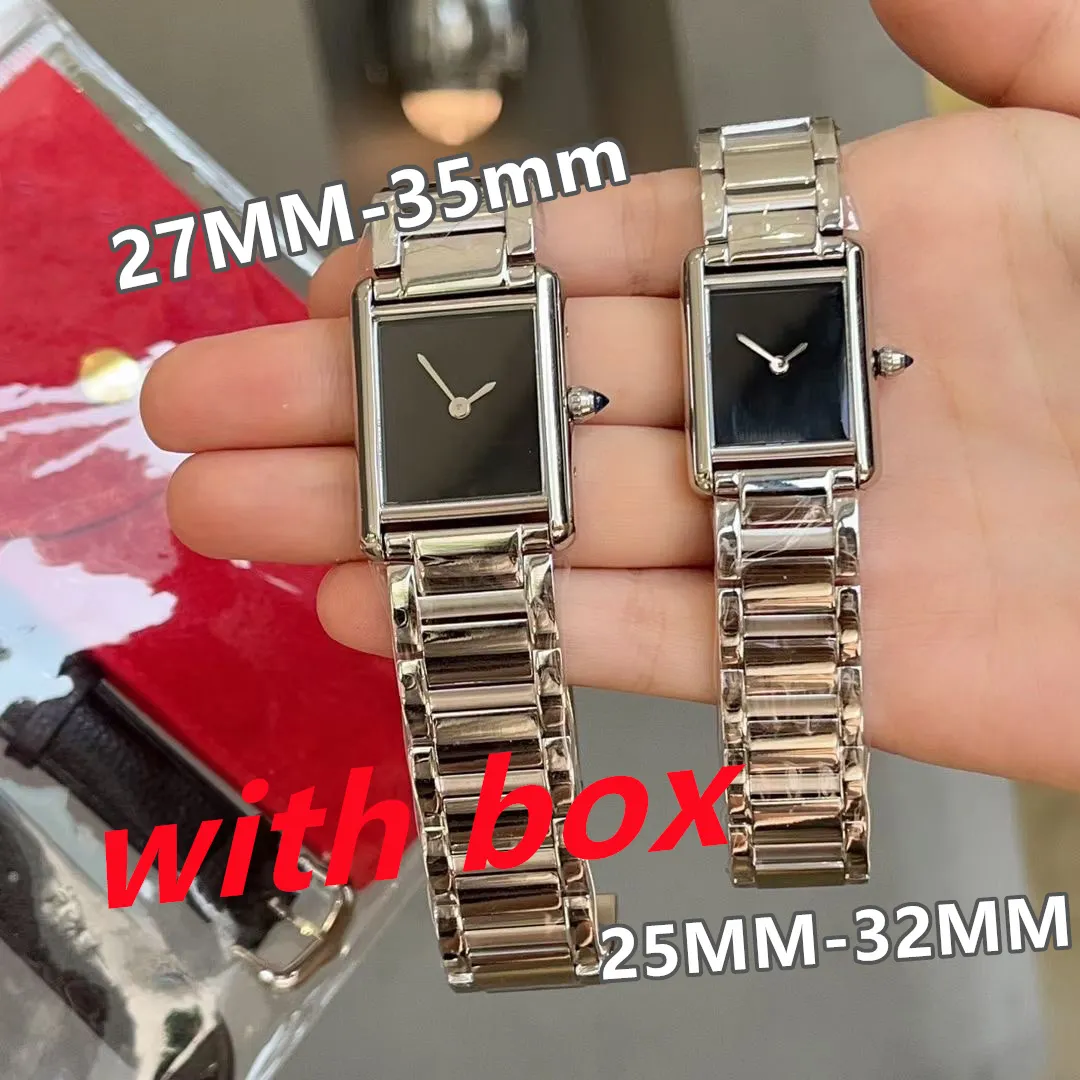 Montre-bracelets de créateurs Dainty Quartz Watch des montres masculines et féminines Sobros en acier inoxydable Mouvement de quartz importé des hommes et des femmes imperméables Watch with Box