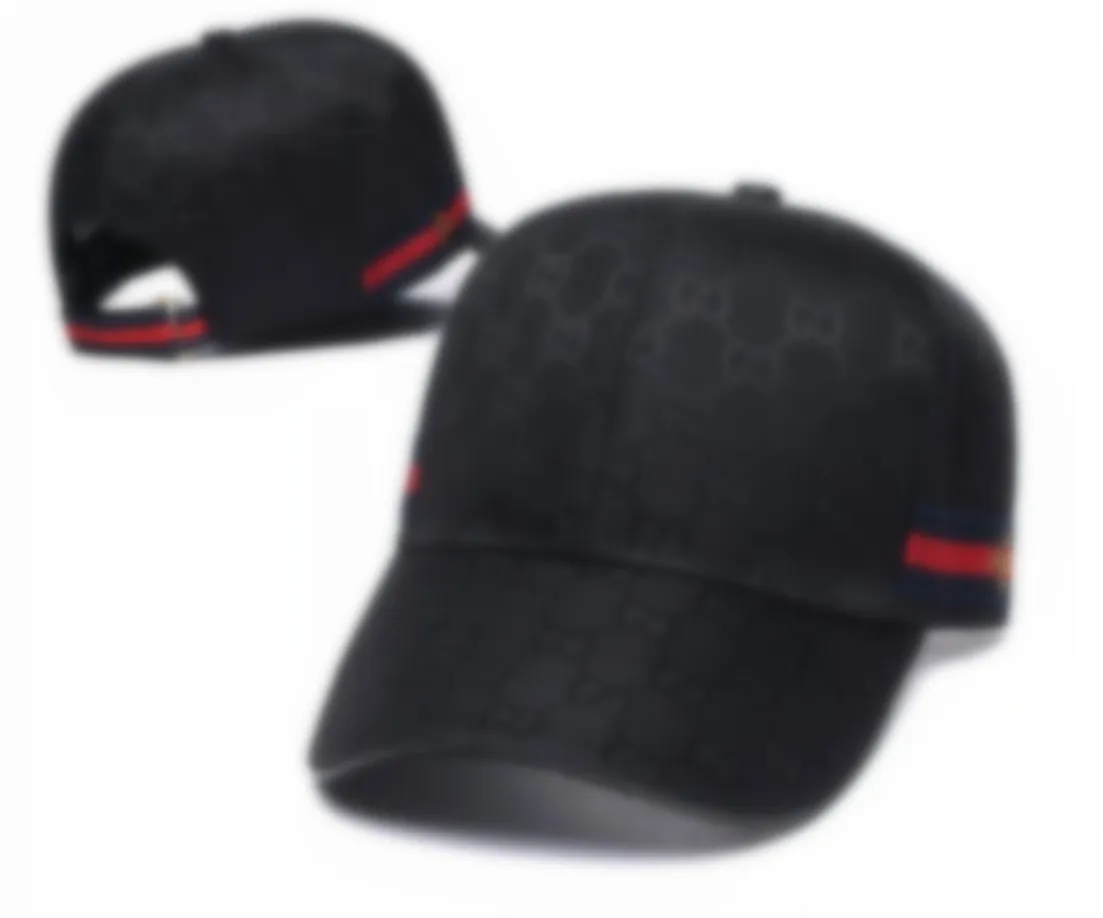 Herren Canvas Baseball Caps Designer Hüte Frauen Womens Anpassungskappen Mode Streifen Herren Hüte H-2