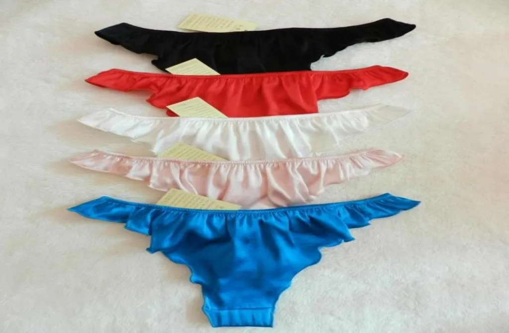 3PCS Women039s Pure Silk Thong Briefs Silk Bikini0123451412112