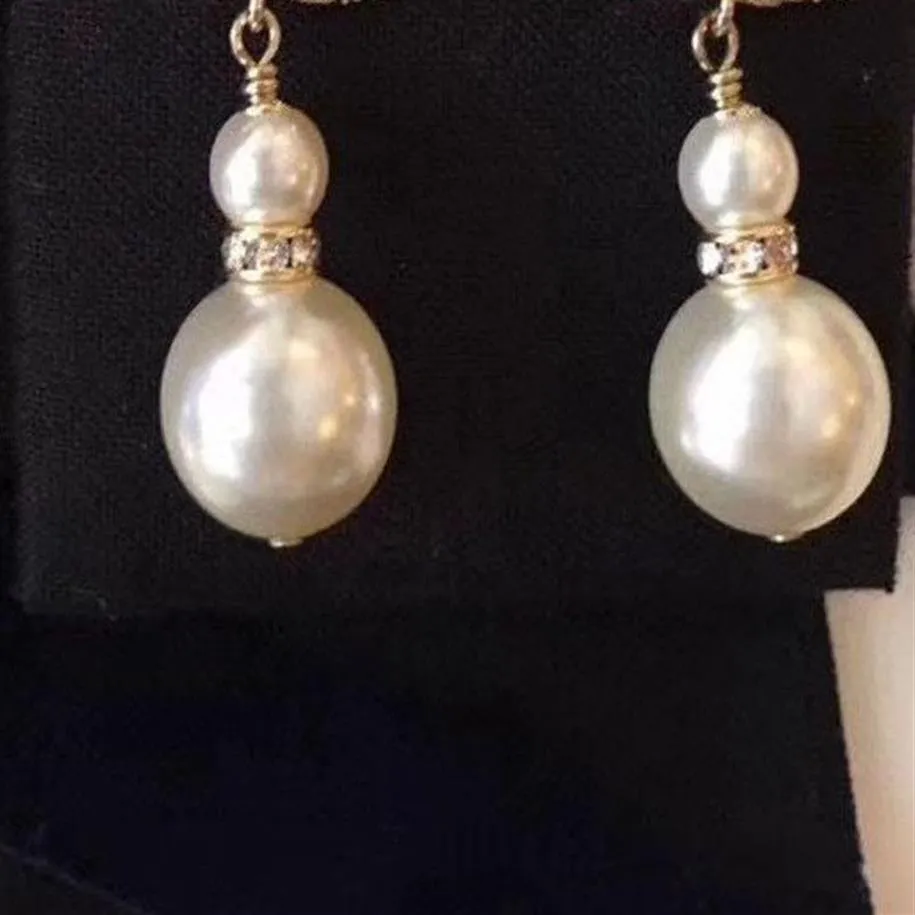 Najlepsze luksusowe kolczyki Pearl Kolczyki dla kobiety S925 Sterling Srebrne kolczyki