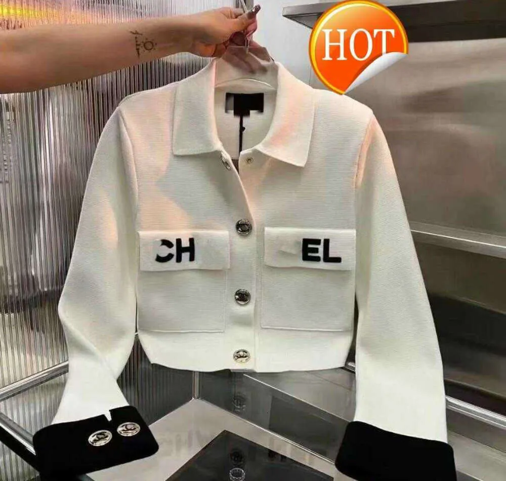 Дизайнерские женские куртки высшее качество лацката Polo Fashion Beart Pocket Slim Fit White Emelcodery Printed Metal Gugle вязаная кардиган с длинными рукавами 495