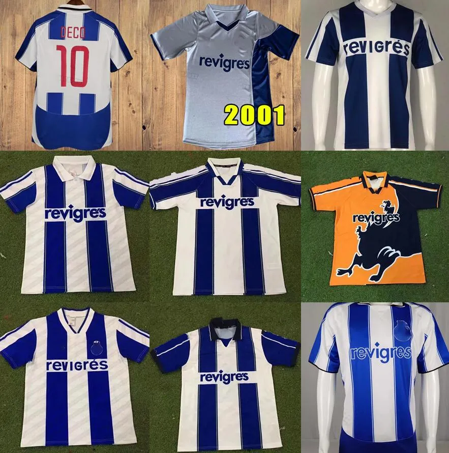 1994 95 97 99 Retro Portos Soccer Jerseys 2001 03 04 Cup Final Home Away Men Deco Final