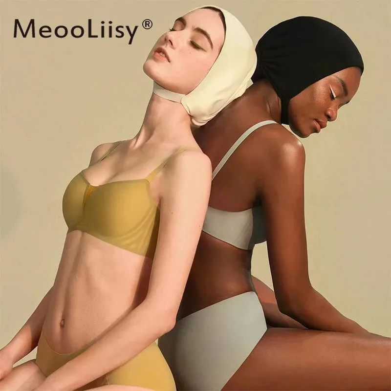 MeooLiisy Sexy Deep V Women Bras Seamless No Wire Brassiere Simple