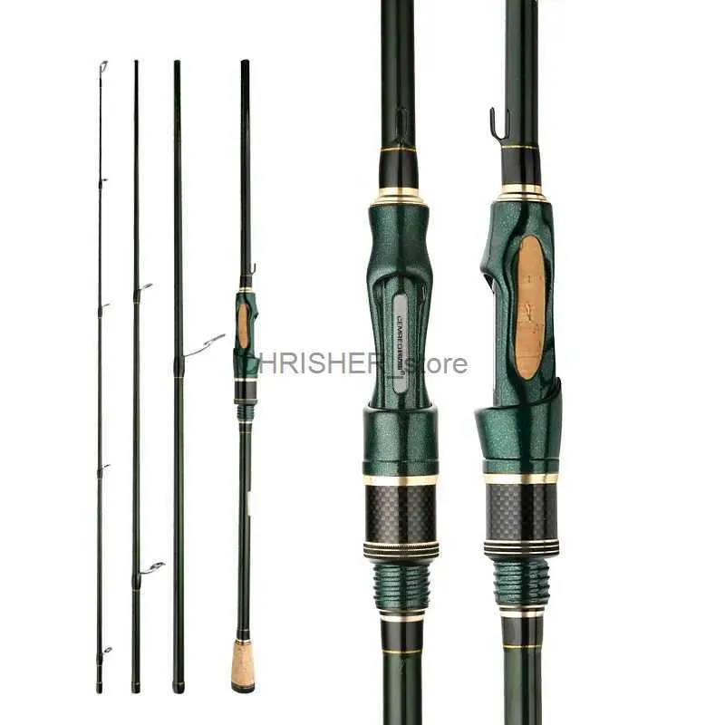 Boat Fishing Rods CEMREO Spinning Casting Carbon Fishing Rod 4-5 Sections 1.8m/2.1m/2.4m Portable Travel Rod Spinning Fishing Rods Fishing TackleL231223