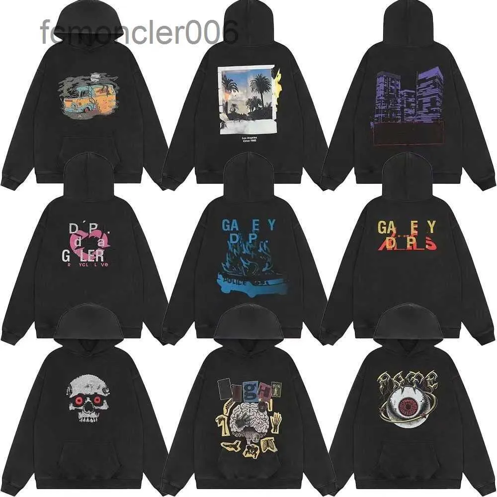 Herren Hoodie Galleries Sweatshirt Depts Designer gestrichen Graffiti mit Buchstaben Lose lässige Frauen Hoodies Pullover Langarm Street Clothi FKPH