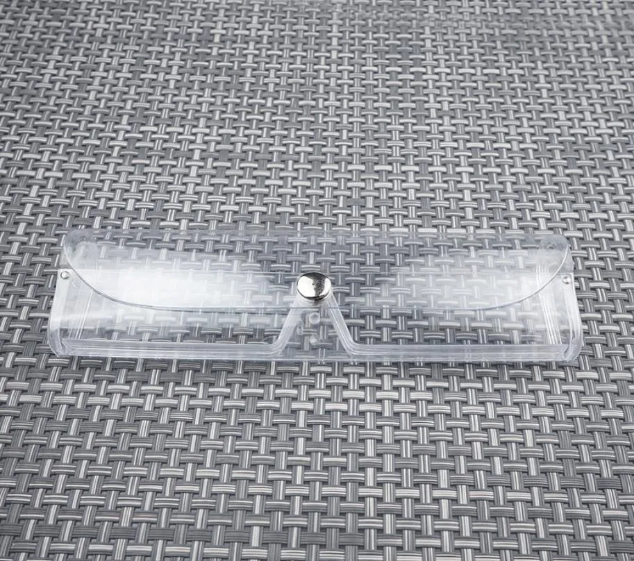 Caixa de óculos brancos transparentes 2pcs botão de óculos de renda de casos de vidro Bax de vidro Bax Box Silicone Glasses Acessóriosl0164616983