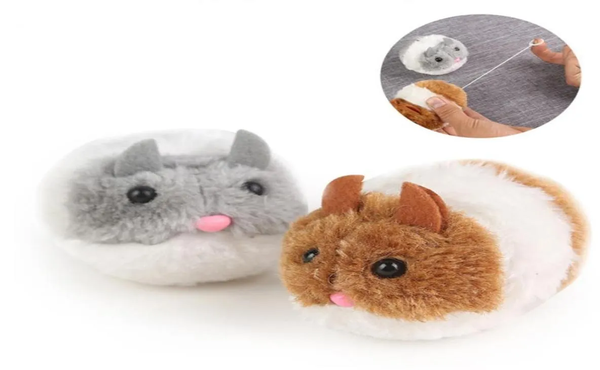 12PCSlot Cat Toy Artificial Mouse Trappen staartring trillen naar voren schud interactief huisdierspeelgoed Little Fat Mouse6987271