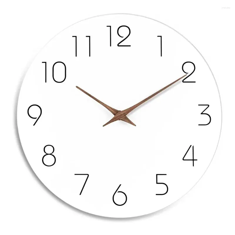 Zegary ścienne Nordic Silent Quartz Clock Digital Creative Home Dekoration Okrągły wystrój biura salonu