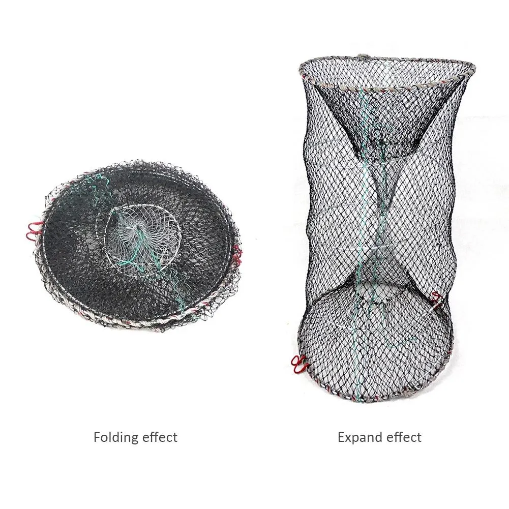 Accessories Foldable Bait Cast Mesh Fish Trap Portable Fishing Landing Net  Shrimp Cage For Fish Crab Crayfish Catcher With Hand Rope From Zcdsk,  $24.66