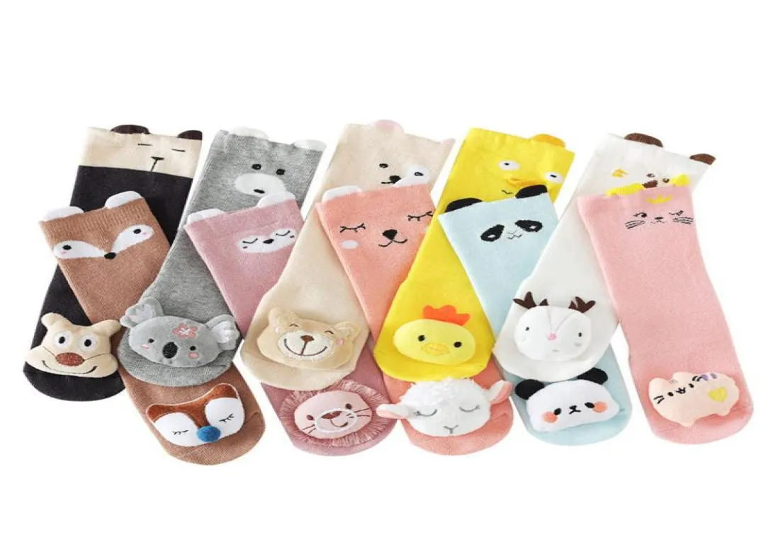 Chaussettes pour enfants bébé automne nouveau dessin animé chat chien ours chaussettes d'animaux de plancher non gaspilleur en bas âge en bas âge bas pour nourrissons 20220224 H11663967