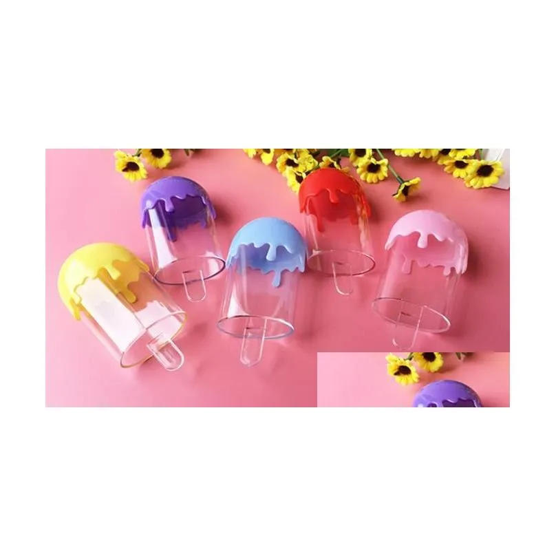 Enveloppe cadeau créativité glacée en plastique boîtes à bonbons de bébé douche de bébé enfants d'anniversaire de fête d'anniversaire faveurs colorif de mariage drop livraison h otiyb