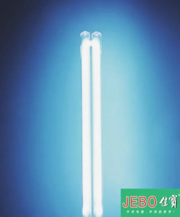 Stérilisateur Jebo UV Remplacez le tube lumineux 13182436w 2pin G23 Base Linear Twin Tube UVC germicidal Ultraviolet Light Bulb3680526