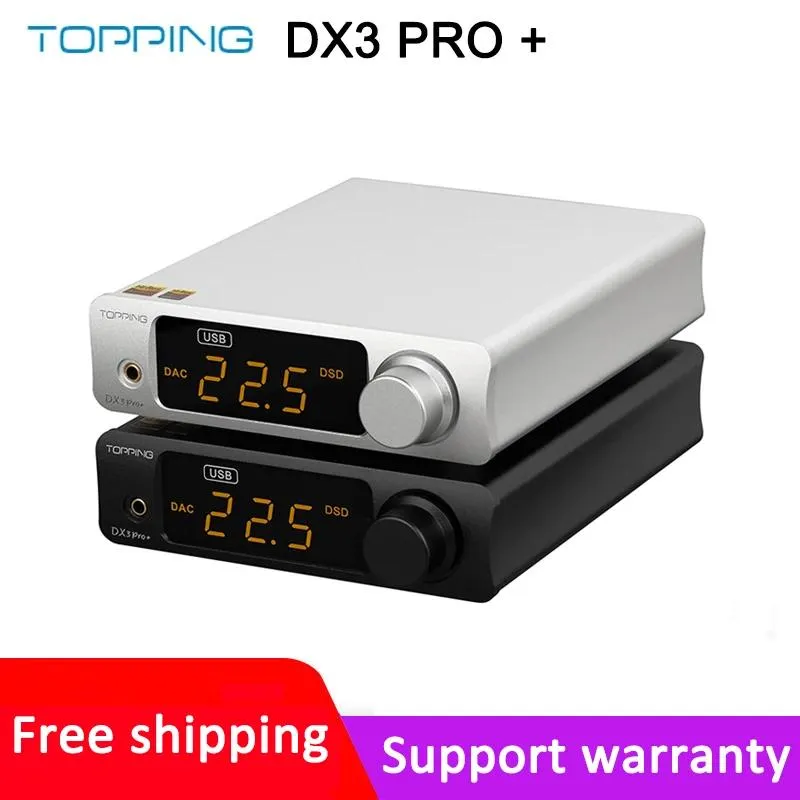 Connettori Topping DX3 Pro+ Amplificatore per cuffie DAC ES9038Q2M Decodificatore Bluetooth 5.0 LDAC Audio DX3 Pro con telecomando