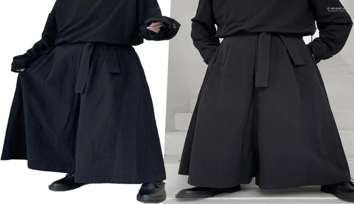 MEN039S Pants Kendo Üniformaları Dövüş Sanatları Giyim Aikido Gloos Gotik Hakama Erkekler Artı Boyut Geniş Bacak Pantsmen039S MEN039S1986429