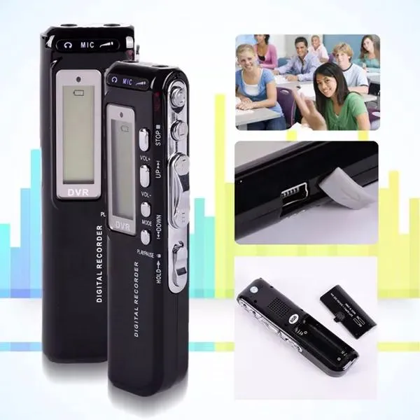 Recorder HD Dictaphone 8GB Digital Voice Recorder 4GB Voice Activated USB Pen Digital Audio Voice Recorder With MP3 Player