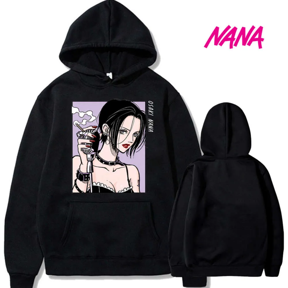 Fashion Nana Anime Hoodies Oosaki Sweinshirts Capidans Unisex Haruku Impresión Impresión Hip Hop de gran tamaño Streetwear