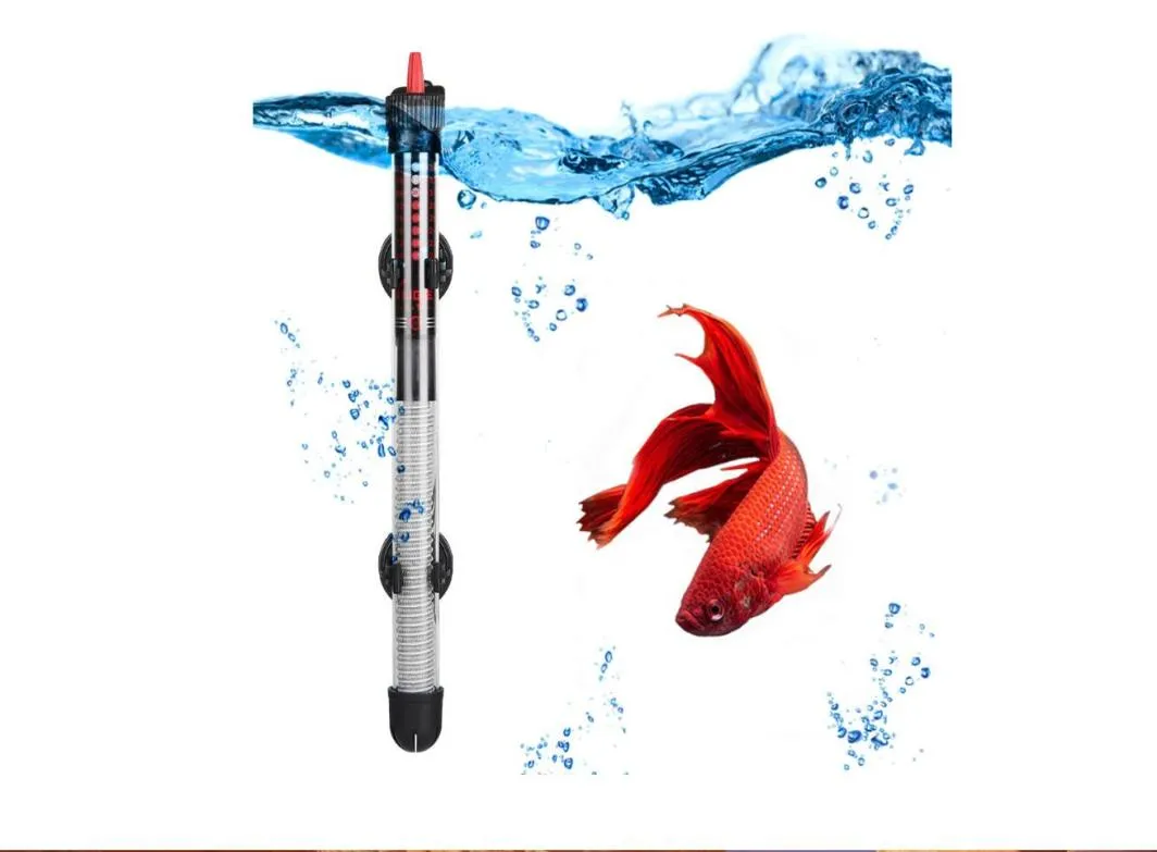 110V240V Justerbar temperaturtermostatvärmare Rod 25W 50W 100W 200W 300W Submerible Aquarium Fish Tank Water Heat2064528