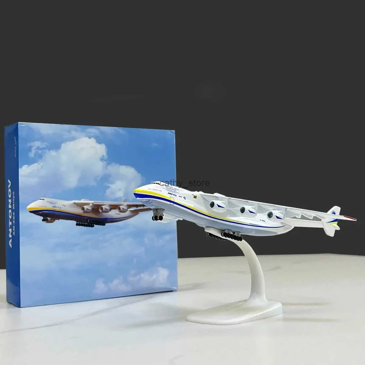 Electric/RC CAR 20 cm stop z stopu DIECAST Antonov AN-225 „MRIYA” Model samolotu 1/400 Scale231223