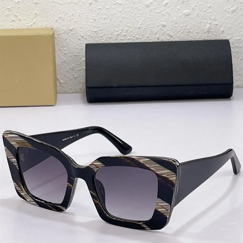 Óculos de sol da moda 4344 feminino de tendência de luxo de luxo copos placa clube preto clube roxo Designer de férias uv400 prote292m