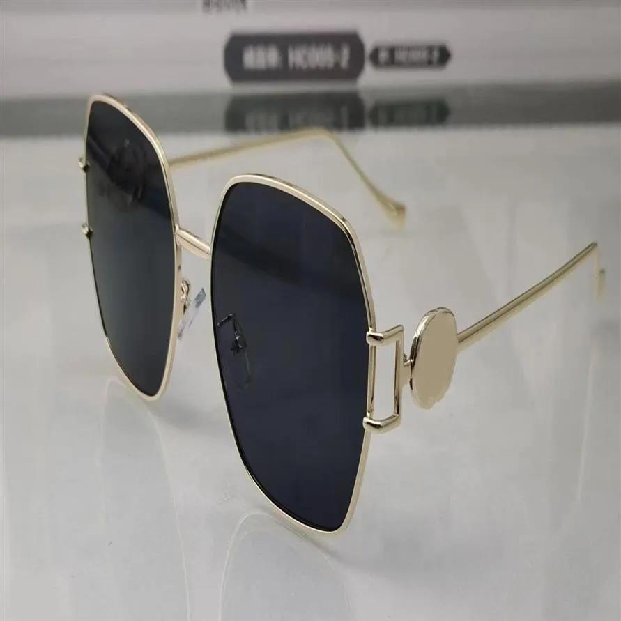 2023 Nuevas gafas de sol polarizadas clásicas Diseñador de mujeres Luxury 2023 ALEA DE ALEA METAL METAL Polaroid HD Lente de vidrio templado de vidrio retro S262V