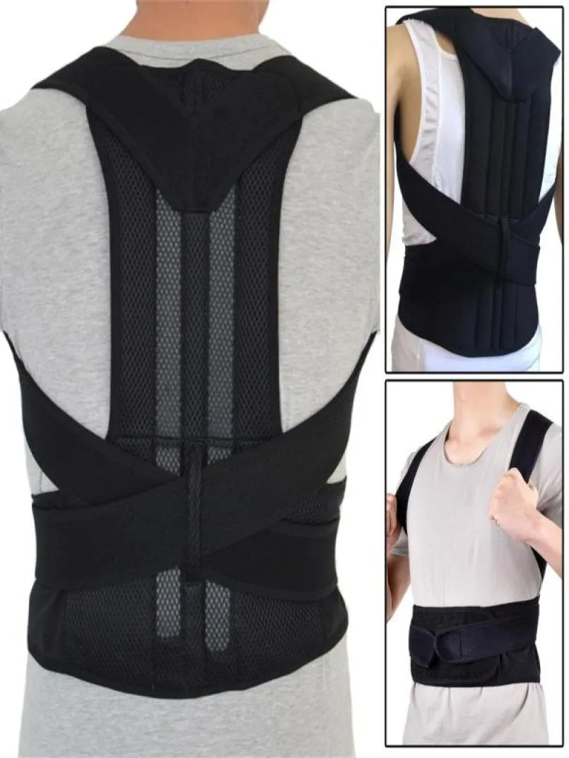 Néoprène en acier respirant plaque corset braceupports orthopédique Posture Correction Correction Correction Brace Back Support Belts9976083