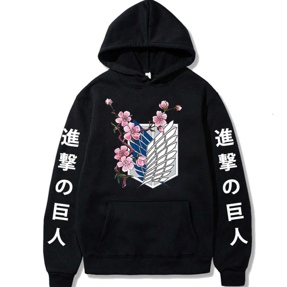 Titan Anime Hoodies Scout Regiant Wings of Freedom Graphic Printフード付きスウェットシャツユニセックス秋の冬のプルオーバーへの新しい攻撃