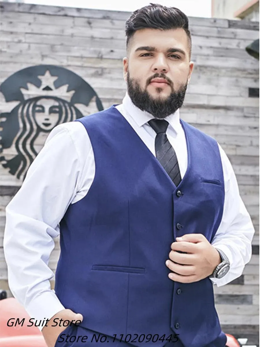 Vesten mannen Zwart Vest Plus Size 3XL5XL VNeck Formele Zakelijke Stijl Revers Slim Fit Pak Vest Voor Mannelijke Stalknecht bruiloft