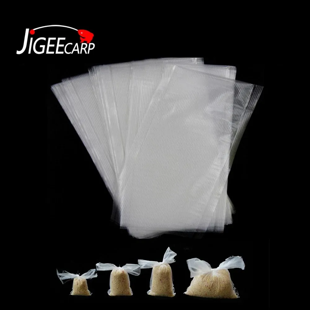 Combo jigeecarp 200pcs sacs pva carpe pêche rapide mal non résidu non résidu pêche à la pêche carpes sacs appâts 5x10 7x10 7x15 8x12