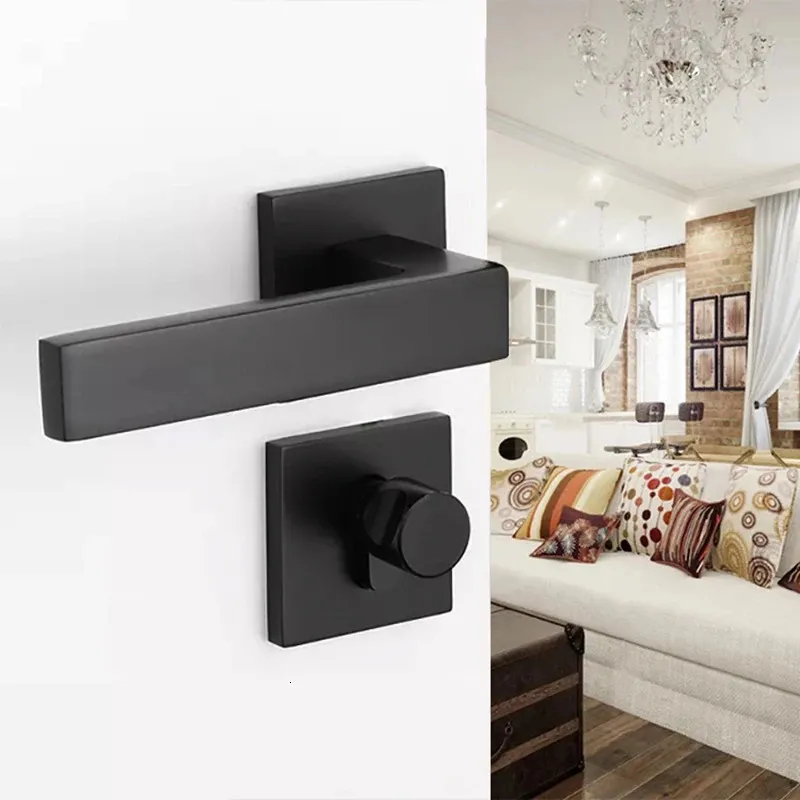 Moderna camera da letto interno manico della porta berlina nera semplice mute porno chiusura soggiorno in legno maniglia mobili per mobili per mobili 231222 231222