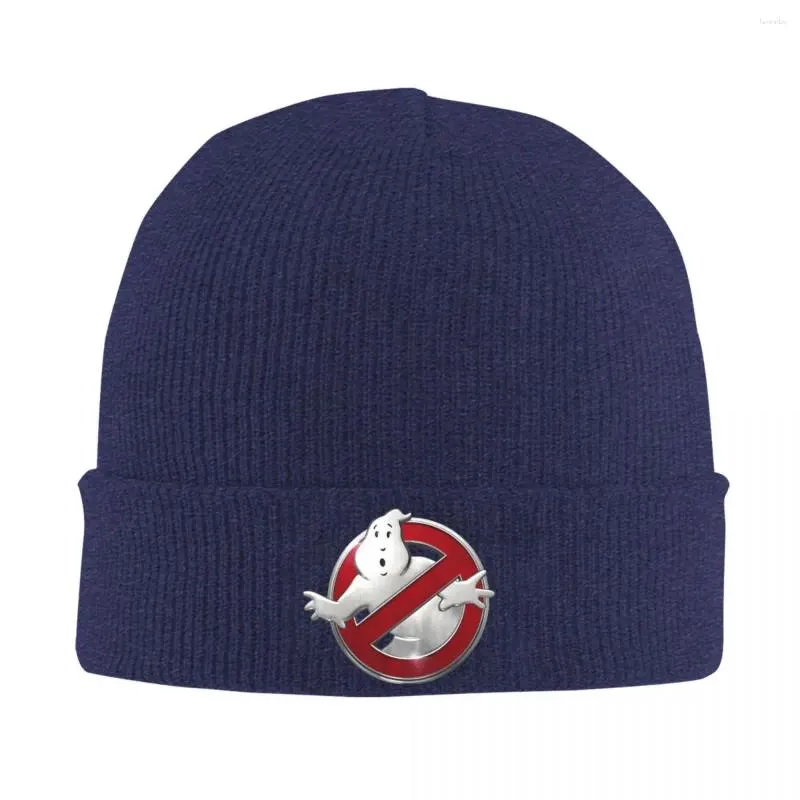 Basker ghostbusters-logo hatt höst vinter mössor gata kepsar män kvinnor akryl stickade