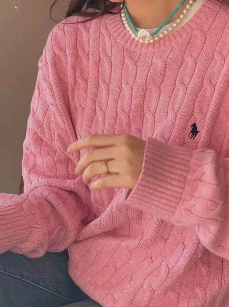 Tricot féminin t-shirt hiver Nouveau manche longue vintage torsion tricot tricot femme rose rose gris noir baggy tricots pull omper