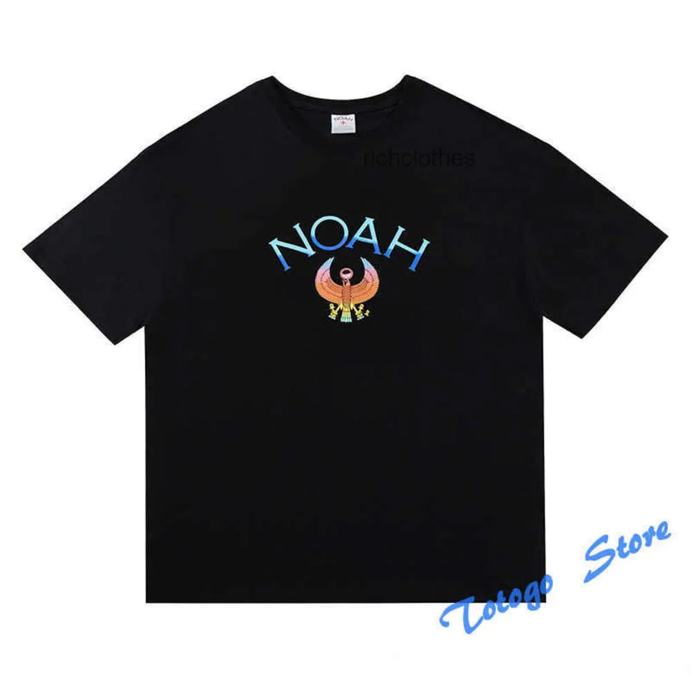 Sunbird Patroon Letter Afdrukken Zomer Nieuwe Noah T-shirts Black High Street Men Woman Casual paar O-Neck Oversize T-stukken