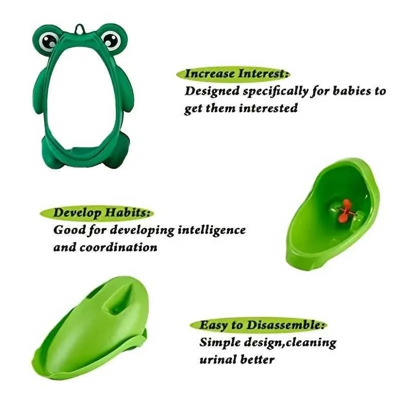 Potties Seats Cute Frog Potty Training Urinal Boy With Fun Aiming