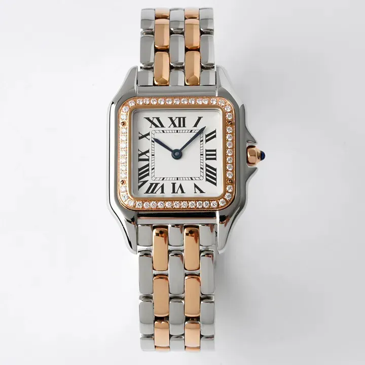 Montre femme pour dames Montre de créateur Square Panthere Mode Mouvement à quartz Montres Réservoir carré Femmes Or Argent Montres Montre de Luxe Business C318 avec boîte AAA