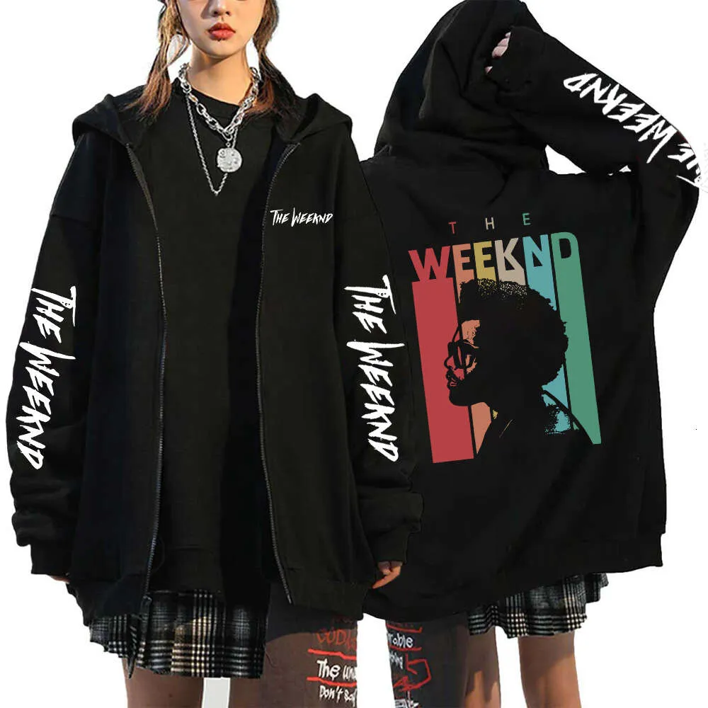 Fleece Zip Up Jackets Rapper Print heren Zipper Hoodies Streetwear Y2K Sweatshirts unisex oversized casual vestjassen