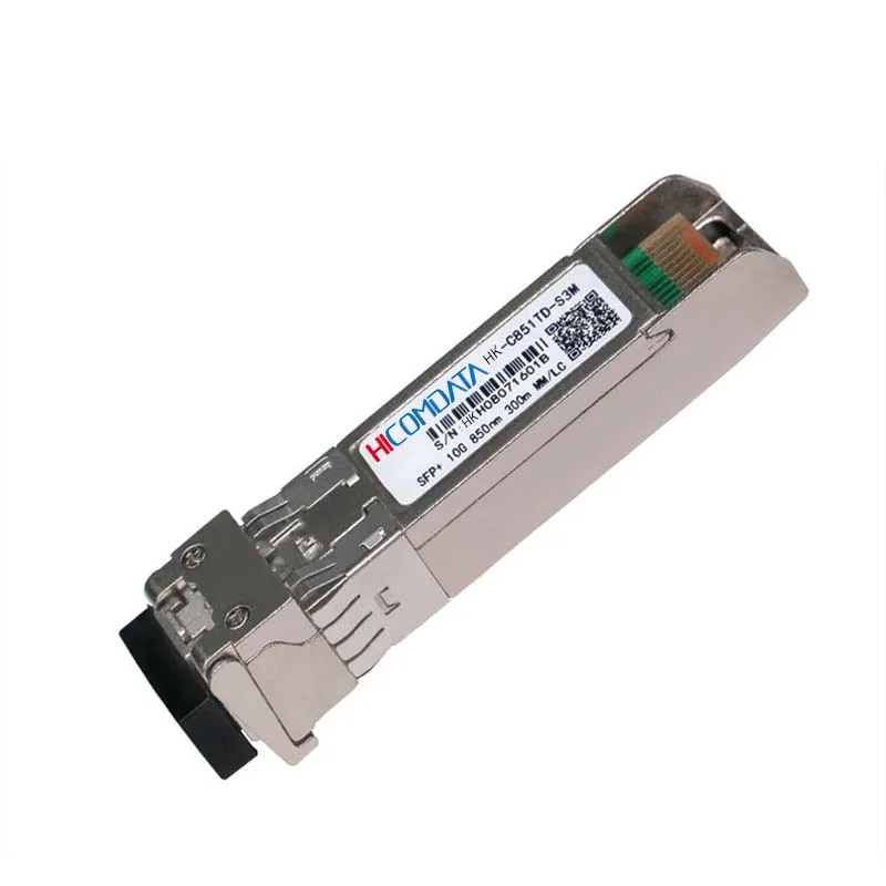 Hicomdata 10g SFP+ Duplex LC SFPマルチモード光ファイバートランシーバー850NM 300M SFP SR with cisco / mikrotik / huaweiスイッチフル互換性