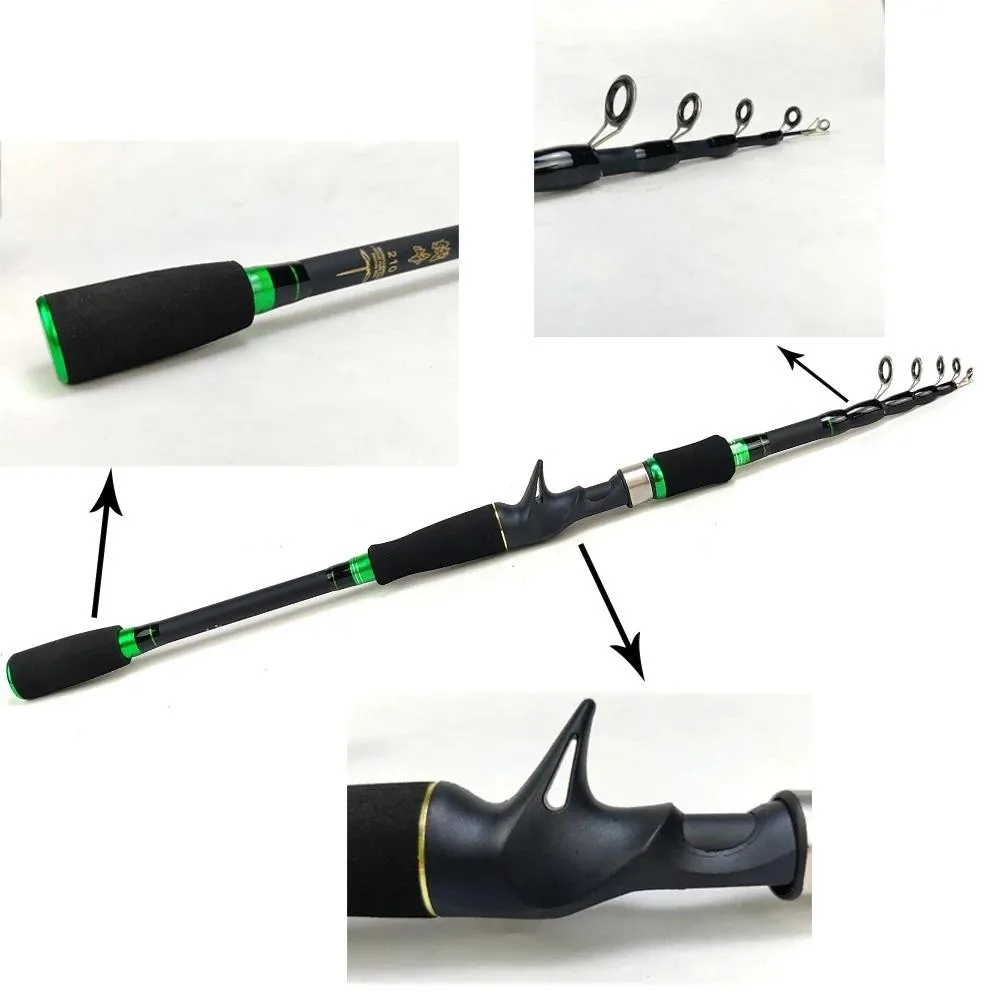 Combo Zuryp Newest Fishing Rod Reel Set 1.8m2.7m Casting Rod Set