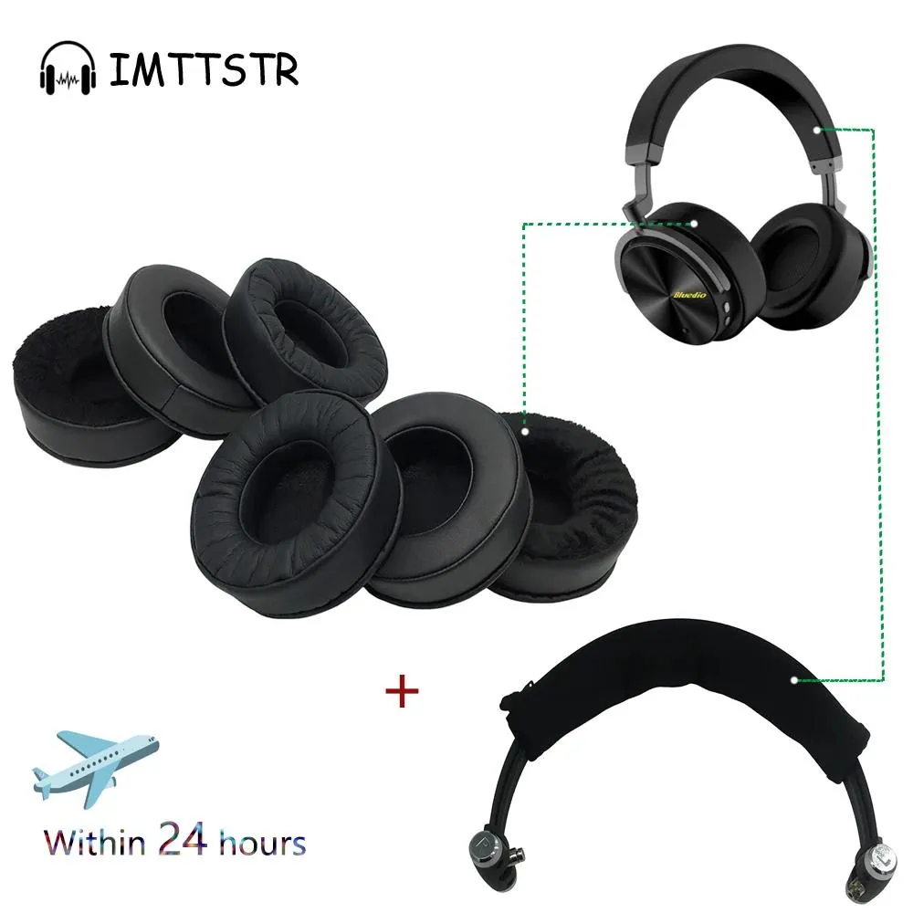 Earphones Replacement Ear Pads for Bluedio T5 Headset Sleeve Cushion Cover Earpads Pillow Headphones Accessories