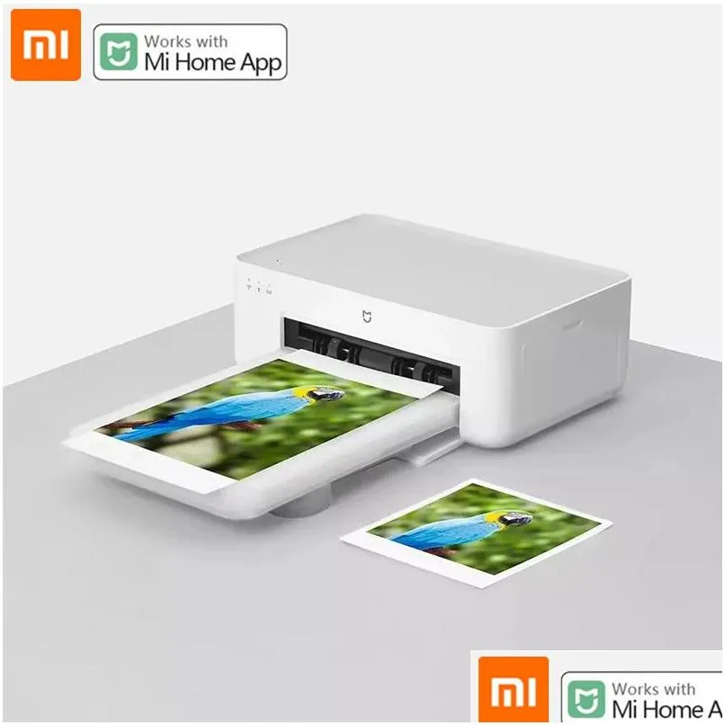 Filmkameror Mijia P O Printer 1s High Definition Color Sublimation 3/6 tum Portable Paper Smart App Remote Drop Delivery Ography Dhlho