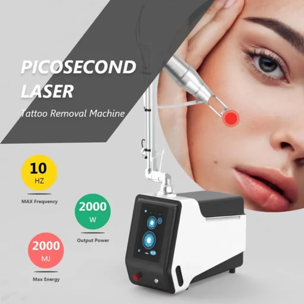 Miglior prezzo 1064nm 532nm nd yag laser pulsata per rimozione del tatuaggio vascolare e dispositivo di ringiovanimento della pelle