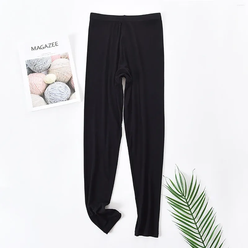 Leggings da donna a fascia elastica alta pantaloni di base solidi