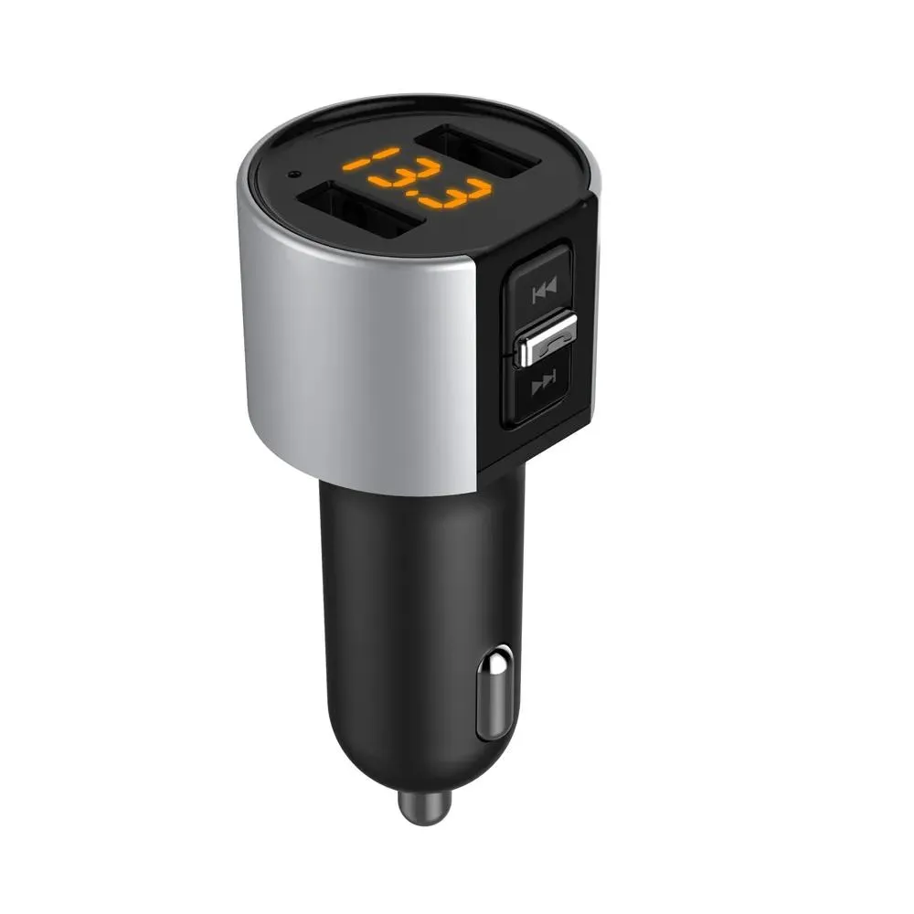 Chargeur C26S transmetteur FM Bluetooth multifonctionnel pour voiture, adaptateur Radio sans fil 5V/3,4a, double adaptateur USB, lecteur MP3, chargeur USB de voiture