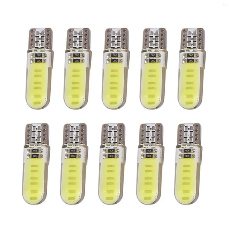 照明システム10PCS T10 W5WコブLEDカーオートインテリアウェッジサイドパーキングバルブドームライトランプ