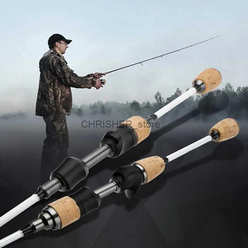 Boat Fishing Rods 1.68m 1.8m Ultralight Carbon Solid Fishing Rod Spinning Casting Fishing Rod UL Power 2 Sections With Split GripL231223