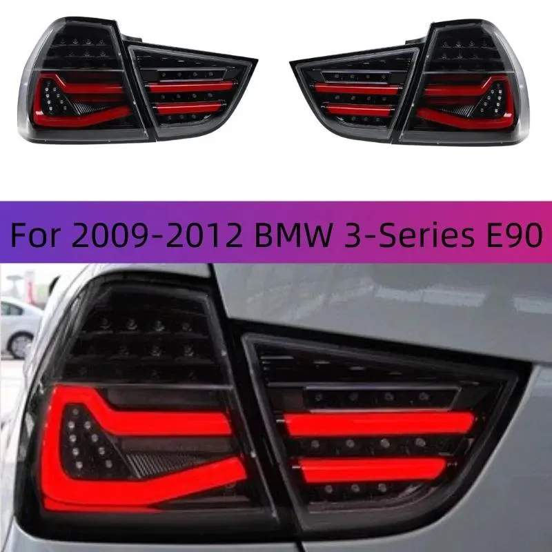 Lichter Auto Rücklichter für 0912 BMW 3Series E 90 Rücklichtbaugruppe Modifizierte LED -Leuchtbrems -Lampen -Lampen -Stream -Signal