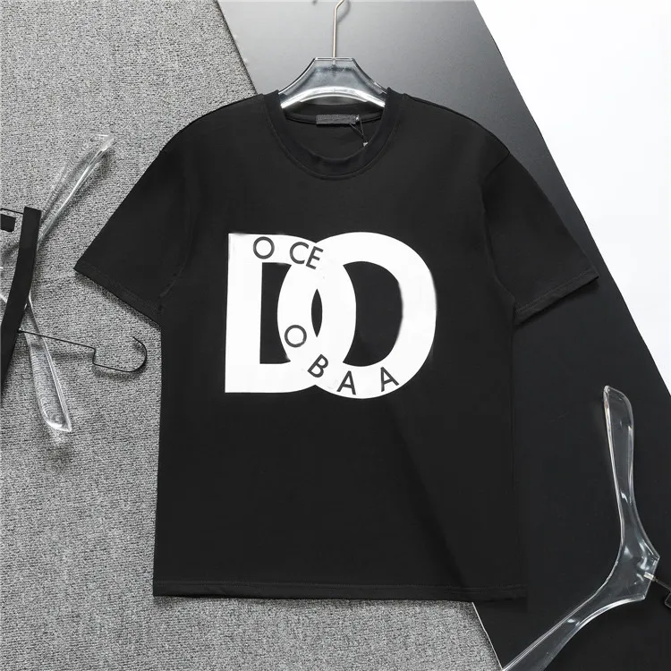 24SS Tasarımcı Erkekler Unisex Kadın Moda Pamuk Kısa Kollu Mektup Baskı D Giysileri Sıradan Üst T-Shirt Boyut M-3XL G#22
