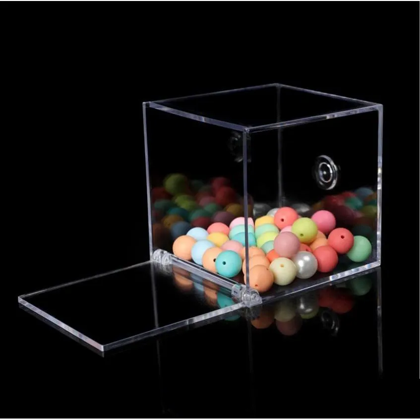 Gift Wrap Clear Acrylic Box With Lid Container Candy Pill Tiny Jewelry Hard Plastic Square Cube Storage Boxes Wedding Birthday Decor Otzmr