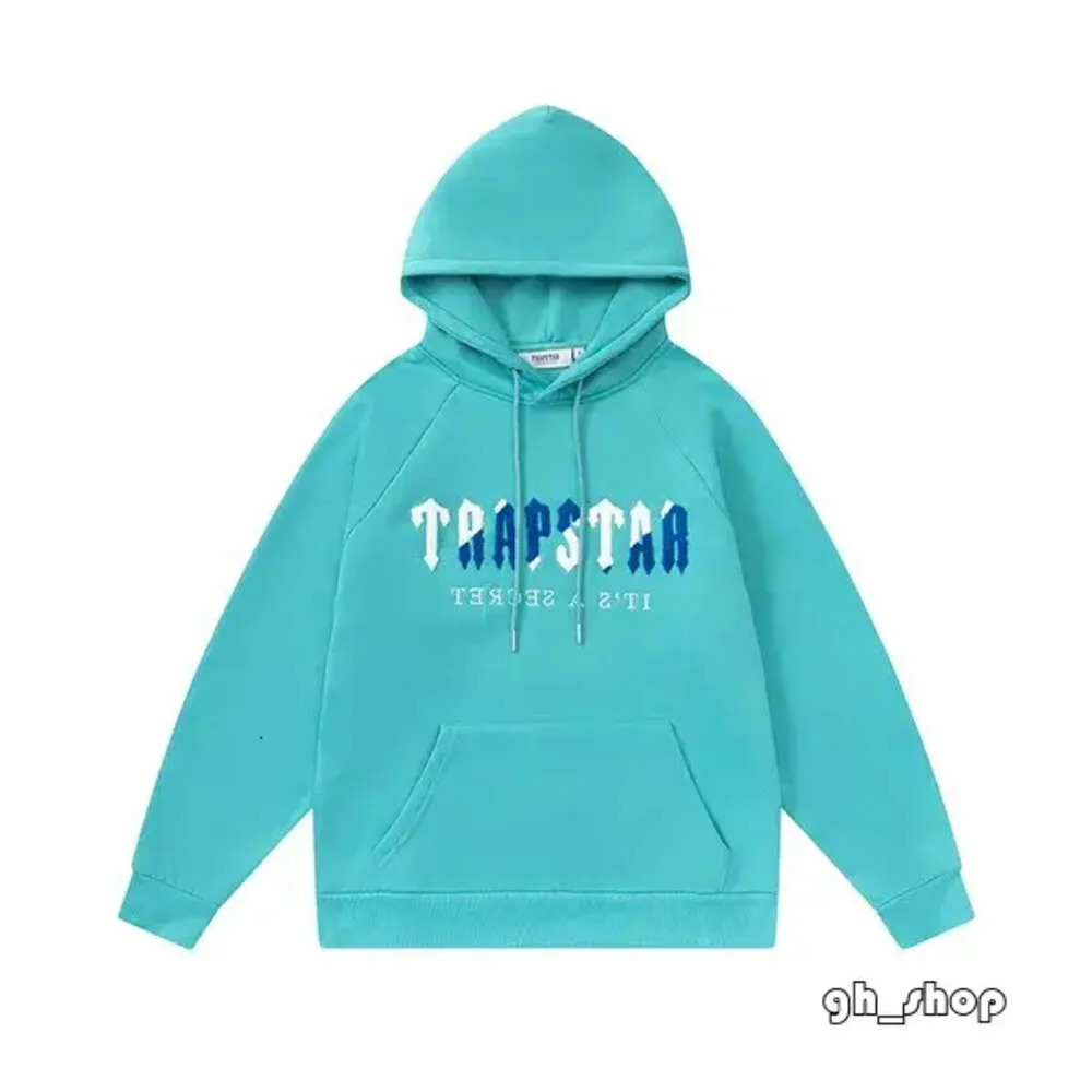Trapstar Mens Hoodies Trapstar Tracksuit Embroidered Lettering Hooded