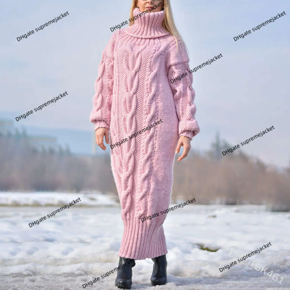 가을/겨울 스웨터 여성 코트 고급 짜는 knitted 하이 목 단색 스웨터 풀버 인사 밝은 실 바닥 재킷
